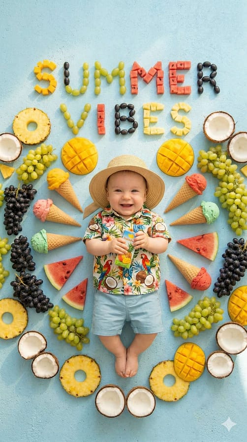 AI Image Prompts – Creative Ideas & Examples | Vertical Baby Photoshoot Prompt – 4K 9:16 Summer Creative Baby Shoot (Reels Style) AI Image Prompts – Creative Ideas & Examples | Vertical Baby Photoshoot Prompt – 4K 9:16 Summer Creative Baby Shoot (Reels Style)