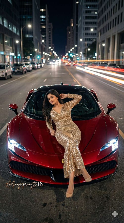 AI Image Prompts – Creative Ideas & Examples | Luxury Car Photoshoot Prompts with Stylish Woman AI Image Prompts – Creative Ideas & Examples | Luxury Car Photoshoot Prompts with Stylish Woman