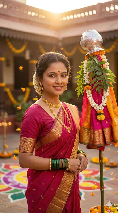 AI Image Prompts – Creative Ideas & Examples | Best Gudi Padwa AI Photo Editing Prompt for Viral Festival Images AI Image Prompts – Creative Ideas & Examples | Best Gudi Padwa AI Photo Editing Prompt for Viral Festival Images