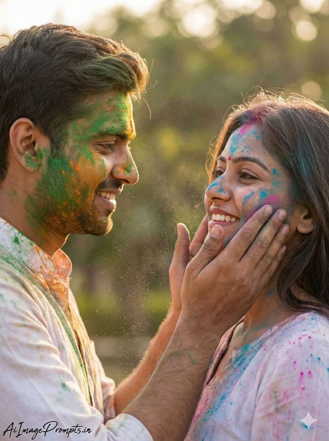 AI Image Prompts – Creative Ideas & Examples | Top Trending AI Prompts for Holi Special Looks & Couples AI Image Prompts – Creative Ideas & Examples | Top Trending AI Prompts for Holi Special Looks & Couples