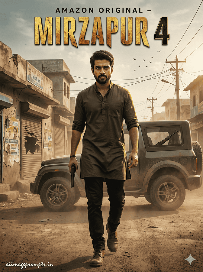 AI Image Prompts – Creative Ideas & Examples | Mirzapur Season 4 – Photo Editing Prompt AI Image Prompts – Creative Ideas & Examples | Mirzapur Season 4 – Photo Editing Prompt