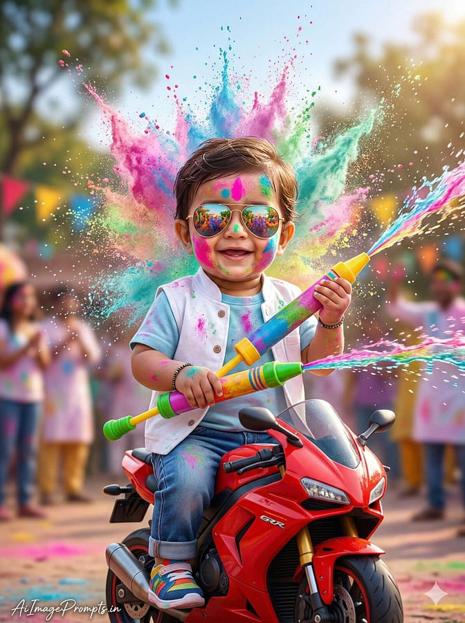 AI Image Prompts – Creative Ideas & Examples | Holi Photo Editing Prompt for Baby Boy AI Image Prompts – Creative Ideas & Examples | Holi Photo Editing Prompt for Baby Boy