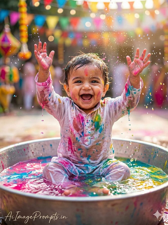 AI Image Prompts – Creative Ideas & Examples | Holi Photo Editing Prompt for Baby Boy AI Image Prompts – Creative Ideas & Examples | Holi Photo Editing Prompt for Baby Boy