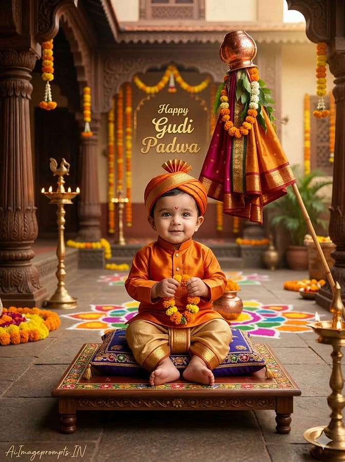 AI Image Prompts – Creative Ideas & Examples | Cute Baby Gudi Padwa AI Photo Prompt for Gemini AI Image Prompts – Creative Ideas & Examples | Cute Baby Gudi Padwa AI Photo Prompt for Gemini