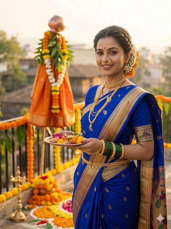 AI Image Prompts – Creative Ideas & Examples | Best Gudi Padwa AI Photo Editing Prompt for Viral Festival Images AI Image Prompts – Creative Ideas & Examples | Best Gudi Padwa AI Photo Editing Prompt for Viral Festival Images