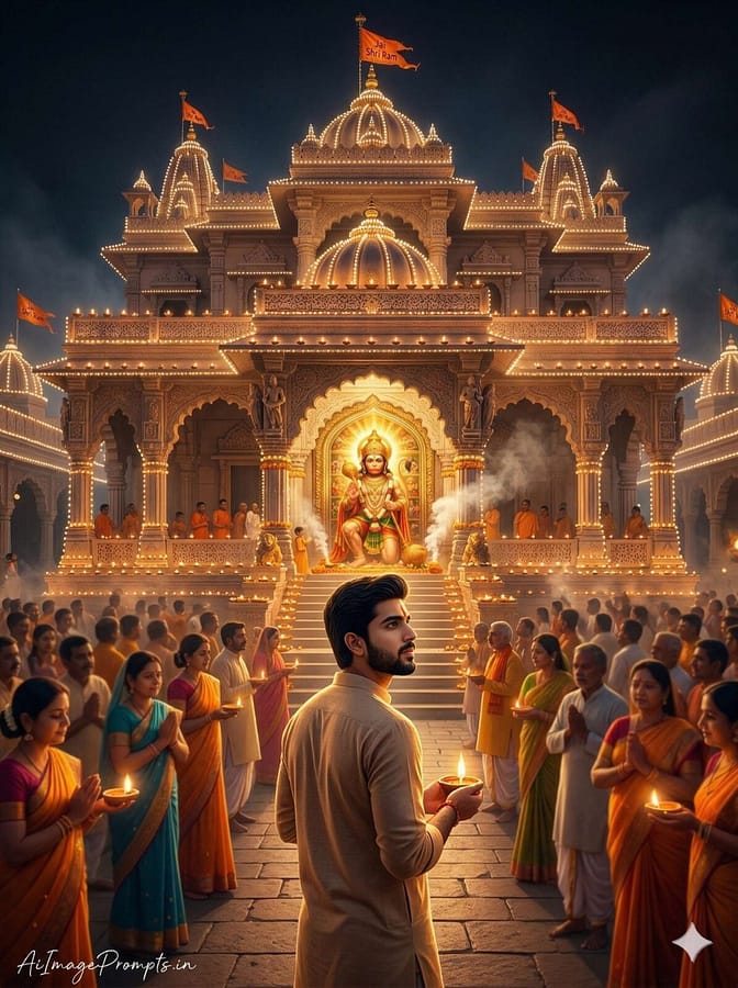 AI Image Prompts – Creative Ideas & Examples | Hanuman Jayanti Gemini AI Image Prompts (Realistic Temple Scenes) AI Image Prompts – Creative Ideas & Examples | Hanuman Jayanti Gemini AI Image Prompts (Realistic Temple Scenes)